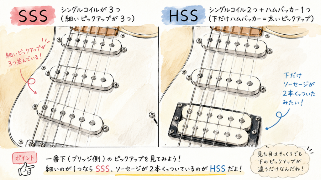 HSSとSSSの違いを初心者向けにわかりやすく解説した比較画像